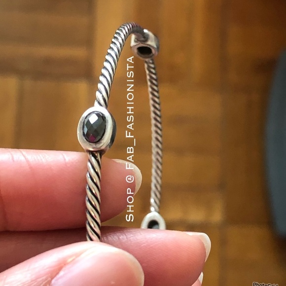 David Yurman bangle bracelet with gemstones - Picture 8 of 17
